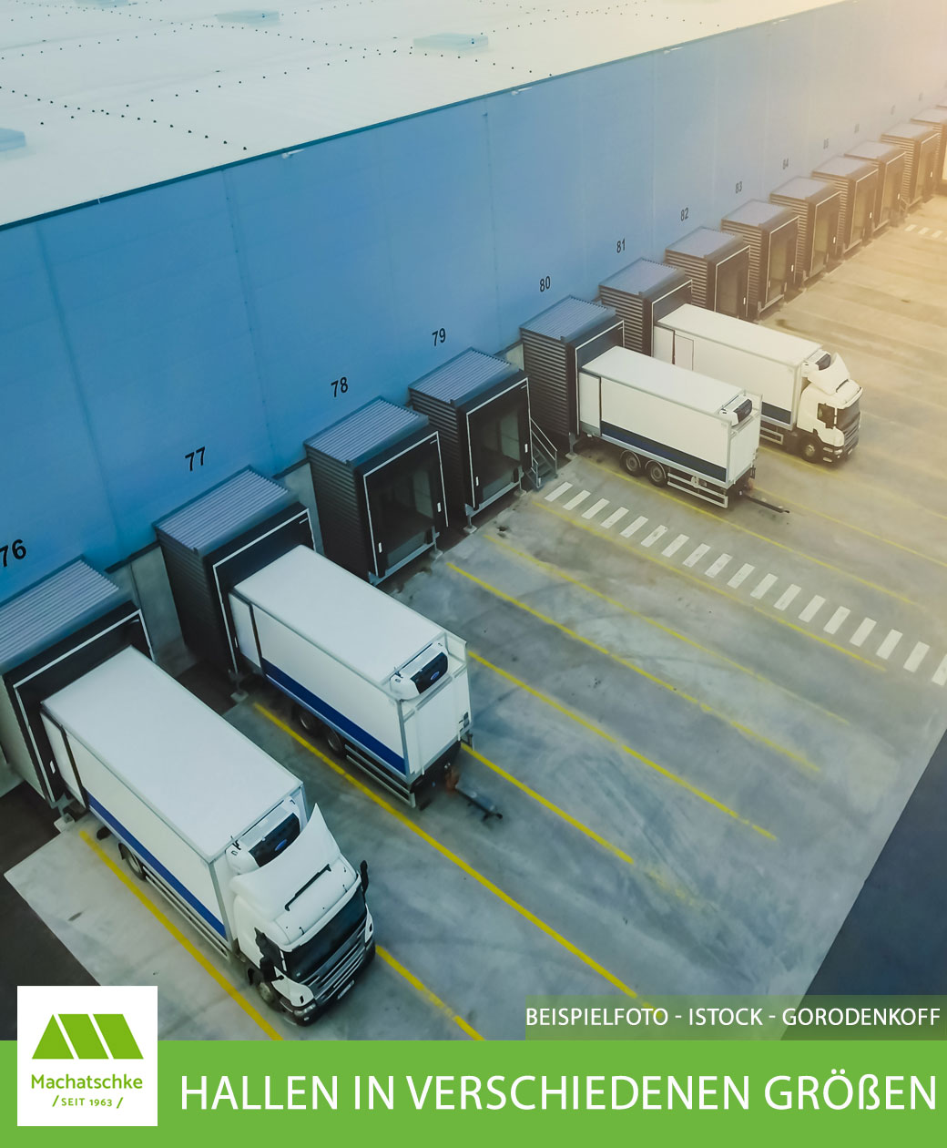 Logistik-/ Lager-/ Produktionspark - Hallen in verschiedenen Größen von 1.600 m² bis 25.000 m²
